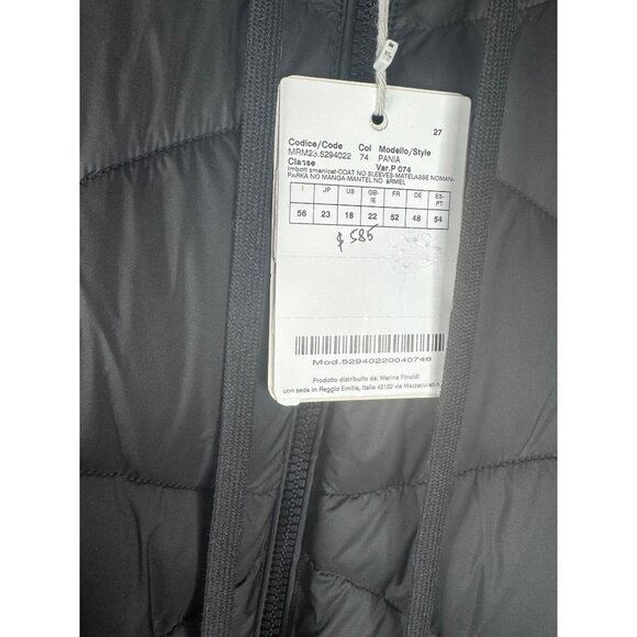Max Mara x MARINA Rinaldi Sport Quilted Black Gilet Vest Plus Size 18 NWT - Picture 6 of 10